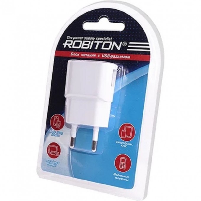 Адаптер/блок питания ROBITON USB1000 white 09483 Адаптер/блок питания ROBITON USB1000 white 09483