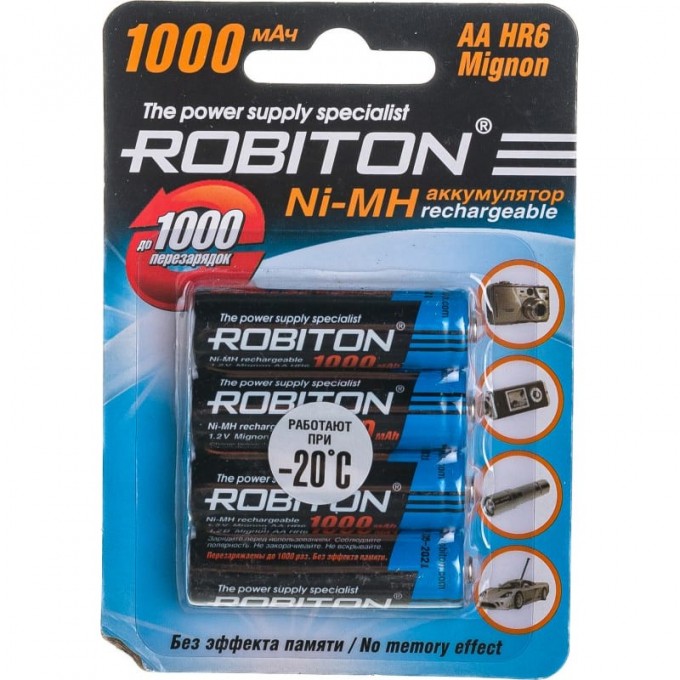Аккумулятор ROBITON 1000MHAA-4 11883 Аккумулятор ROBITON 1000MHAA-4 11883