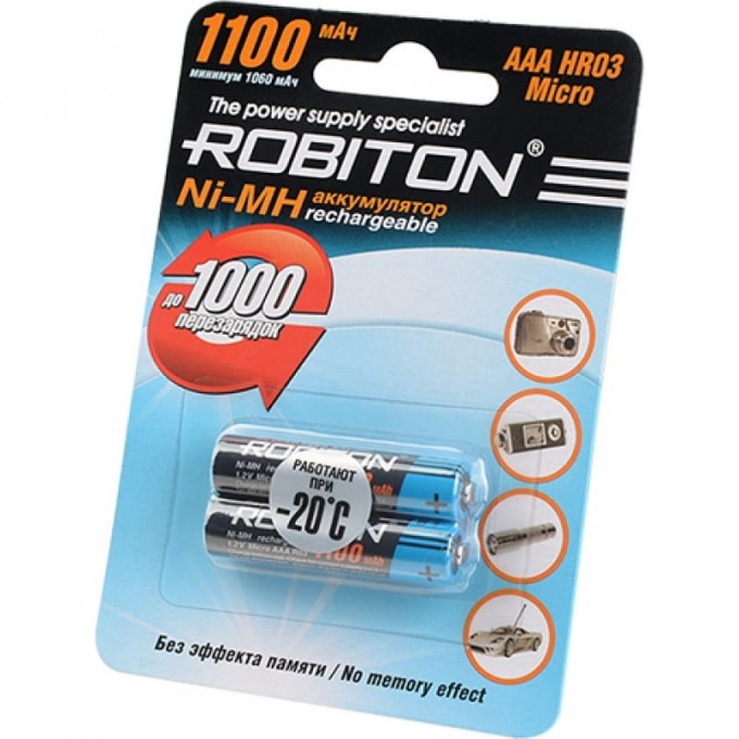 Аккумулятор ROBITON 1100MHAAA-2 10187 Аккумулятор ROBITON 1100MHAAA-2 10187