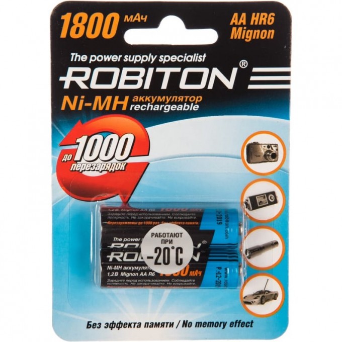 Аккумулятор ROBITON 1800MHAA-2 08790 Аккумулятор ROBITON 1800MHAA-2 08790