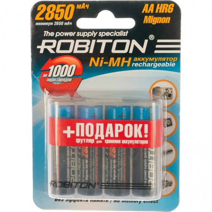 Аккумулятор ROBITON 2850MHAA-4/box 09788 Аккумулятор ROBITON 2850MHAA-4/box 09788