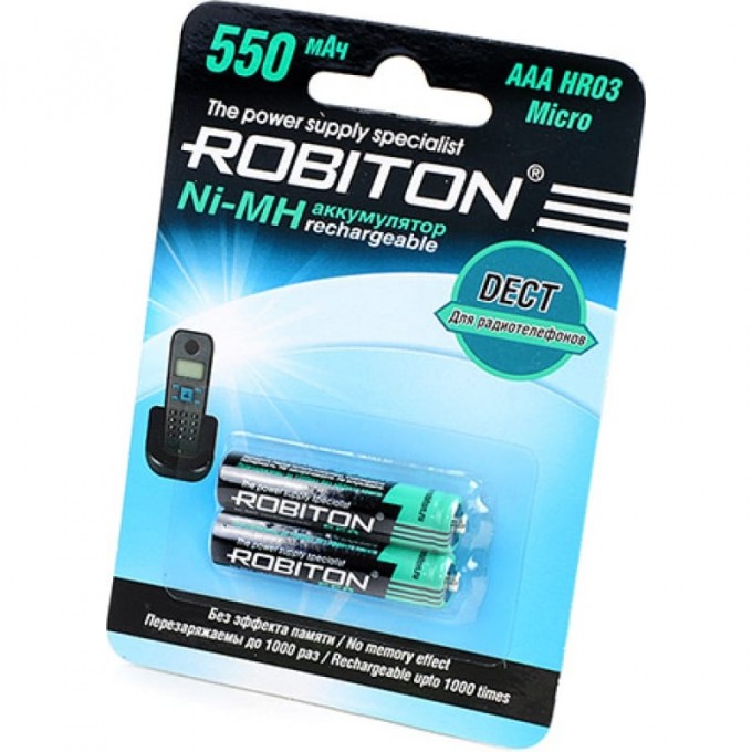 Аккумулятор ROBITON 550MHAAA-2 13903 Аккумулятор ROBITON 550MHAAA-2 13903