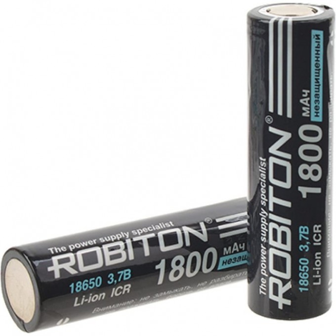 Аккумулятор ROBITON LI18650-1800NP-PK1 15629 Аккумулятор ROBITON LI18650-1800NP-PK1 15629