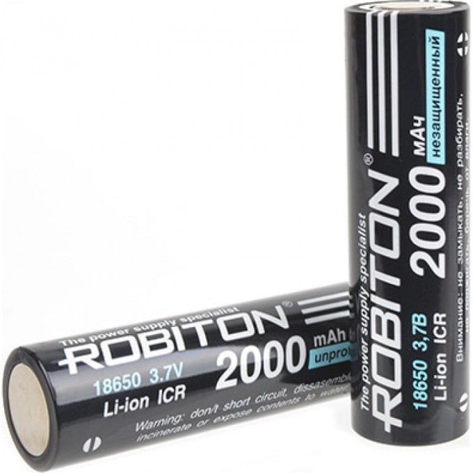 Аккумулятор ROBITON LI18650-2000NP-PK1 15630 Аккумулятор ROBITON LI18650-2000NP-PK1 15630