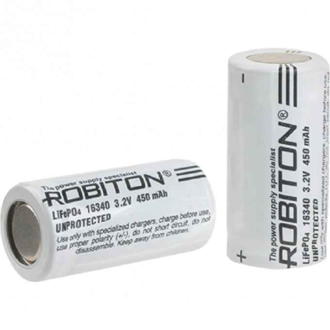 Аккумулятор ROBITON LiFe16340-450 17450 Аккумулятор ROBITON LiFe16340-450 17450