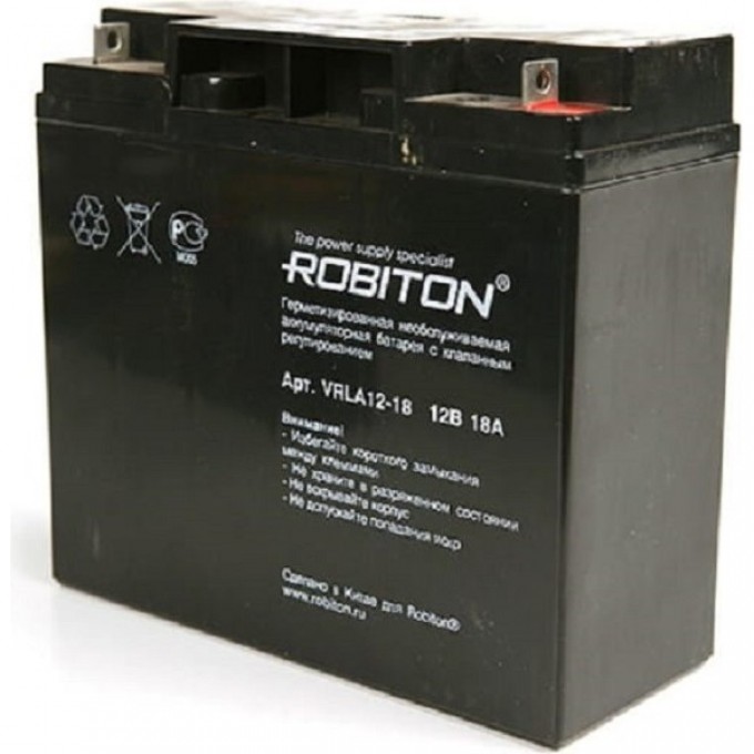 Аккумулятор ROBITON VRLA12-18 07636 Аккумулятор ROBITON VRLA12-18 07636
