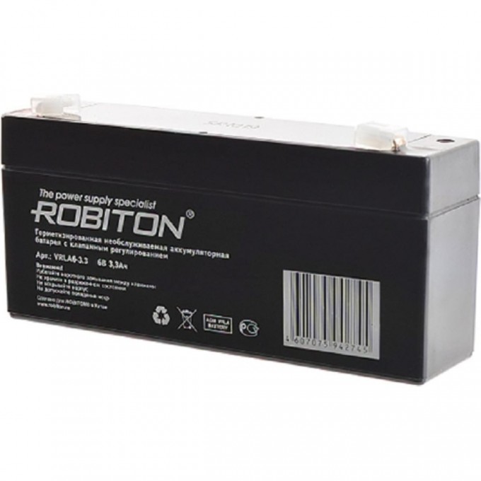 Аккумулятор ROBITON VRLA6-3.3 07626 Аккумулятор ROBITON VRLA6-3.3 07626