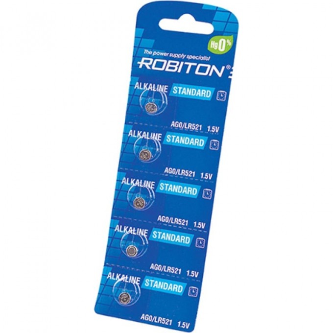 Элемент питания ROBITON R-AG0-0-BL5 16943 Элемент питания ROBITON R-AG0-0-BL5 16943