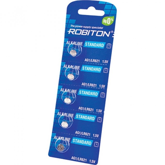 Элемент питания ROBITON R-AG1-0-BL5 16945 Элемент питания ROBITON R-AG1-0-BL5 16945