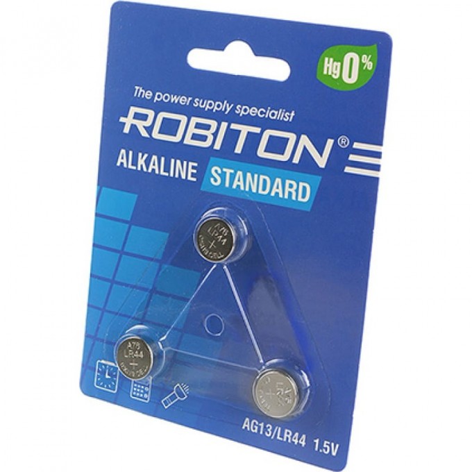 Элемент питания ROBITON R-AG13-0-BL3 17511 Элемент питания ROBITON R-AG13-0-BL3 17511