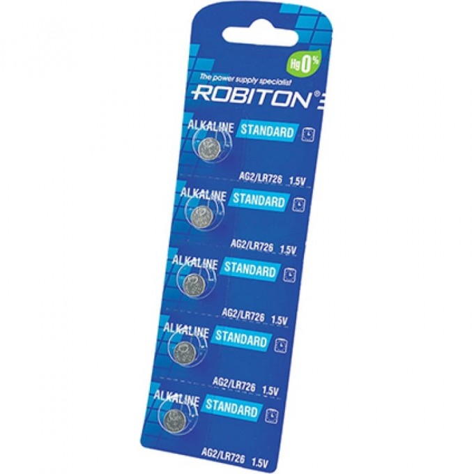 Элемент питания ROBITON R-AG2-0-BL5 16949 Элемент питания ROBITON R-AG2-0-BL5 16949