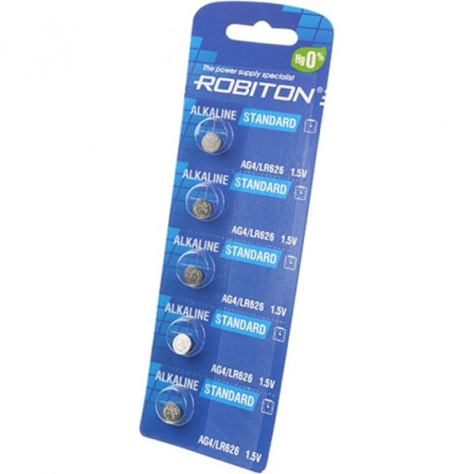 Элемент питания ROBITON R-AG4-0-BL5 16951 Элемент питания ROBITON R-AG4-0-BL5 16951