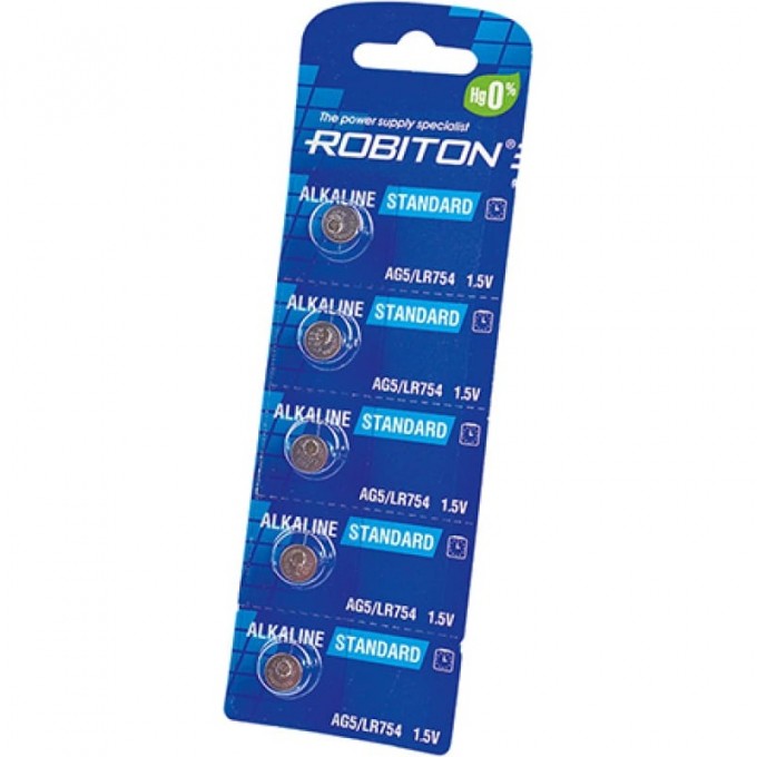 Элемент питания ROBITON R-AG5-0-BL5 16952 Элемент питания ROBITON R-AG5-0-BL5 16952