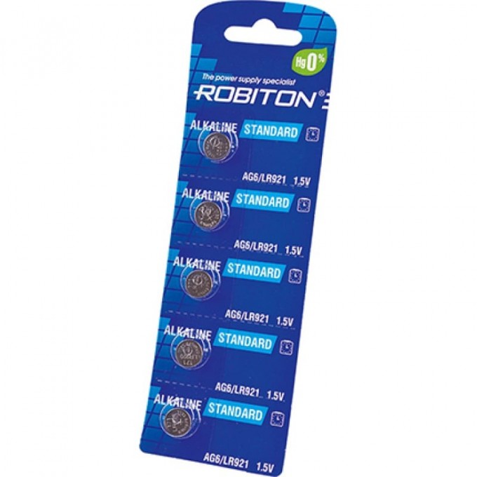 Элемент питания ROBITON R-AG6-0-BL5 16953 Элемент питания ROBITON R-AG6-0-BL5 16953