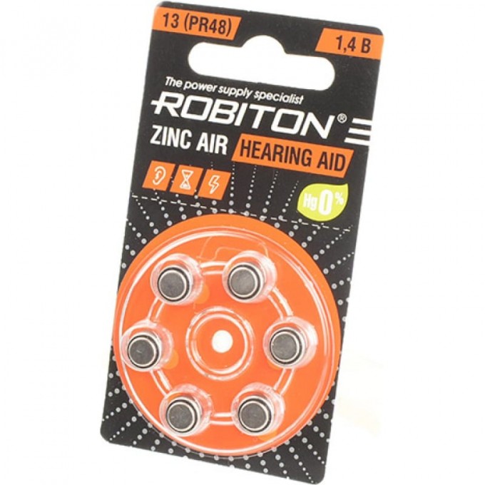 Элемент питания ROBITON R-ZA13-BL6 16912 Элемент питания ROBITON R-ZA13-BL6 16912