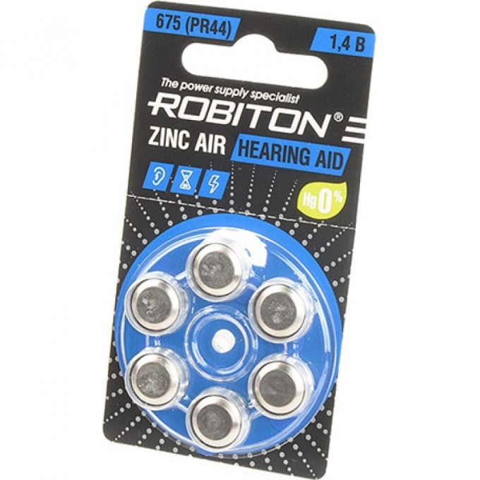 Элемент питания ROBITON R-ZA675-BL6 16914 Элемент питания ROBITON R-ZA675-BL6 16914