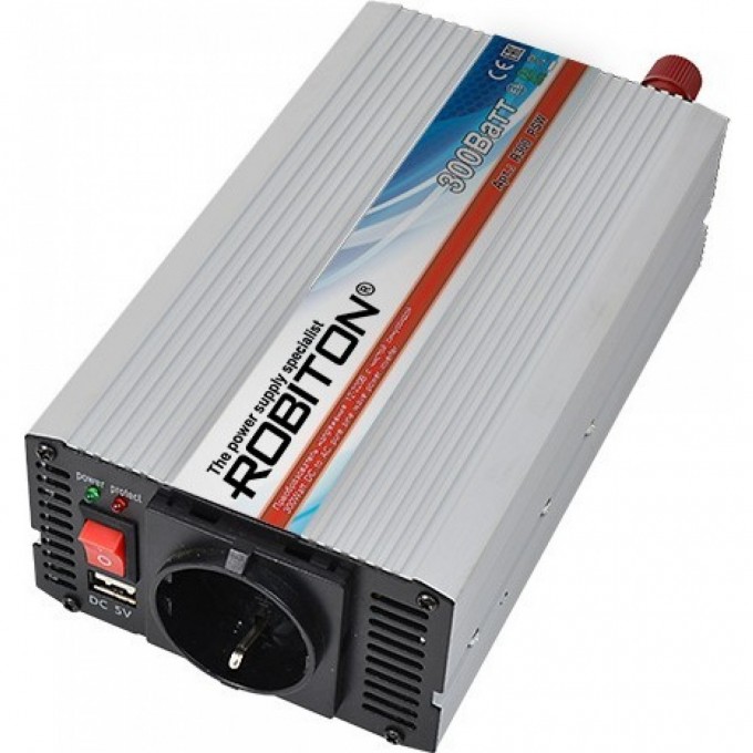 Инвертор 12V-220V ROBITON R300 PSW 13320 Инвертор 12V-220V ROBITON R300 PSW 13320
