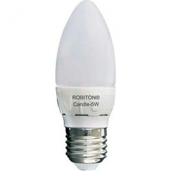 Лампа светодиодная ROBITON LED Candle-5W-4200K-E27 13921 Лампа светодиодная ROBITON LED Candle-5W-4200K-E27 13921