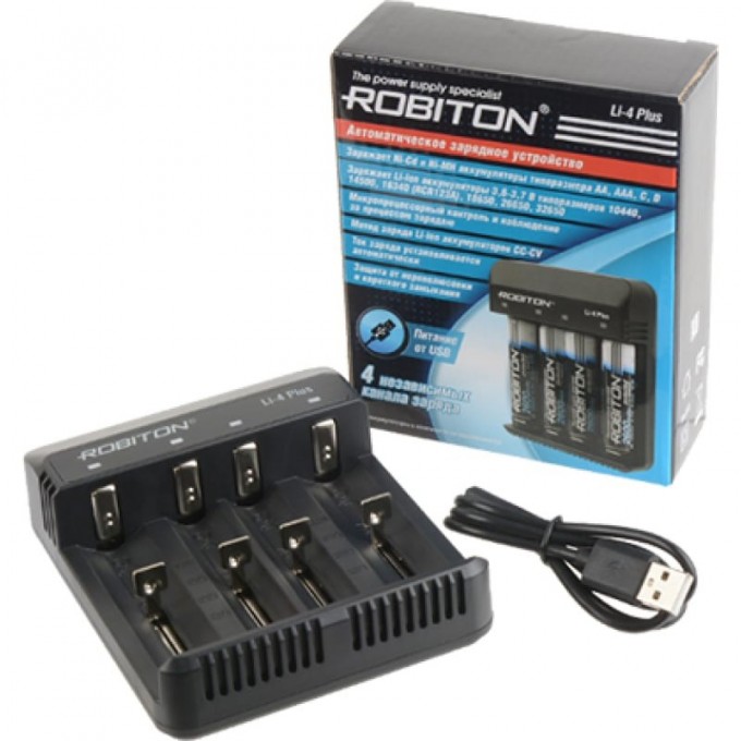 Зарядное устройство ROBITON Li-4 PLUS 17520 Зарядное устройство ROBITON Li-4 PLUS 17520