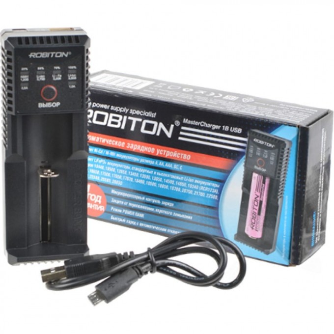 Зарядное устройство ROBITON MASTERCHARGER 1B USB 17022 Зарядное устройство ROBITON MASTERCHARGER 1B USB 17022