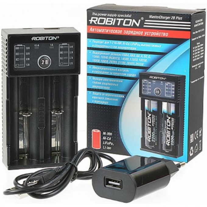 Зарядное устройство ROBITON MASTERCHARGER 2B Plus 17771 Зарядное устройство ROBITON MASTERCHARGER 2B Plus 17771